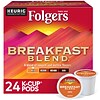 Folgers Breakfast Blend Coffee, Keurig® K-Cup® Pods, Light Roast, 24/Box (6684)