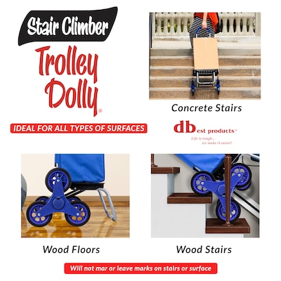 Dbest Stair Climber Trolley Dolly, Blue (01-570MB)