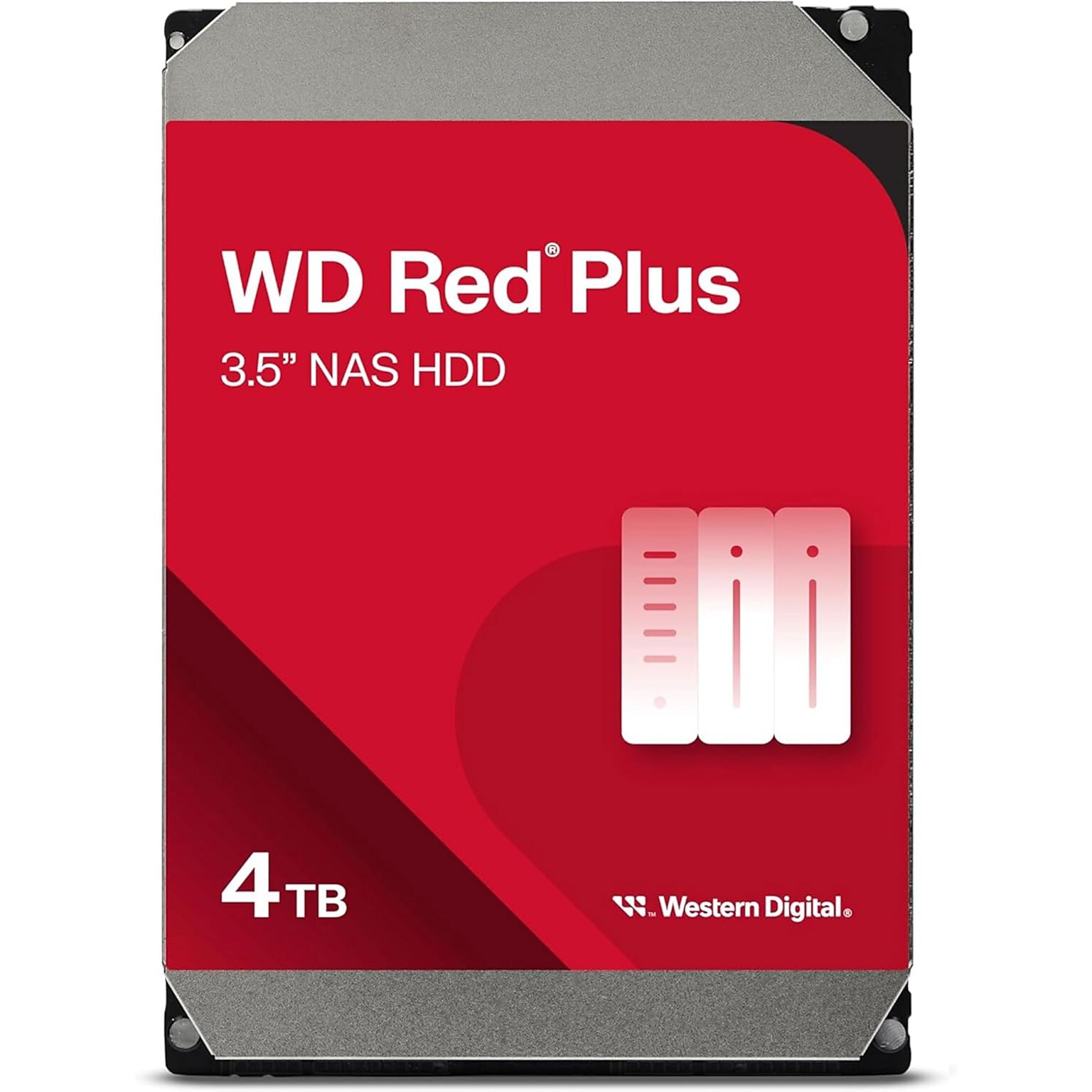 WD Red Plus 4TB 3.5 SATA Internal Hard Drive (WD40EFZZ 20PK)