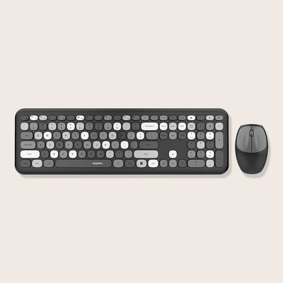 SaharaCase Wireless Keyboard and Mouse Combo, Black/Gray (KB1)