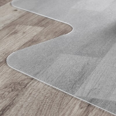 Floortex Cleartex Advantagemat Hard Floor Chair Mat with Lip, 36" x 48", Clear (129020LV)