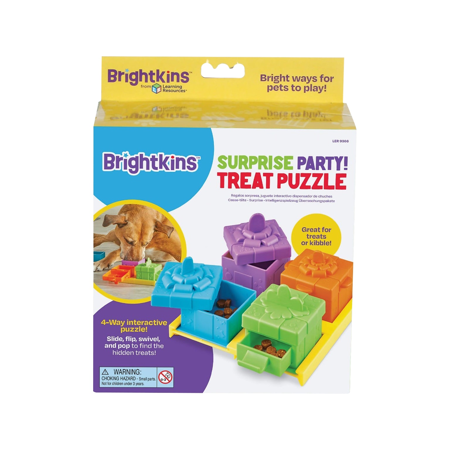 Brightkins Surprise Party! Treat Puzzle, Multicolored, 4 Pieces (LER9366)