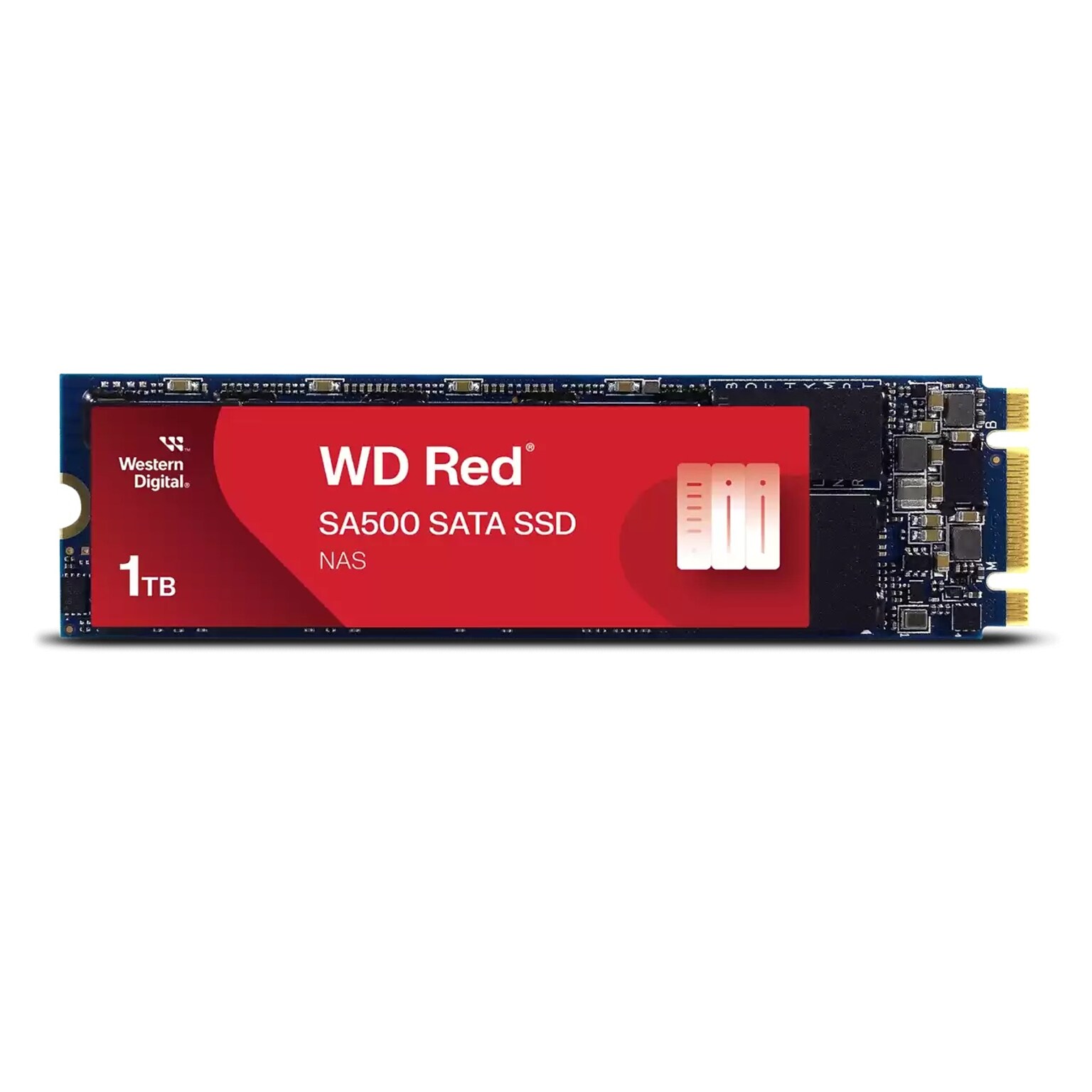 Western Digital Red SA500 1TB M.2 2280 SATA III Solid State Drive, 3D NAND (WDS100T1R0B-68A4Z0)