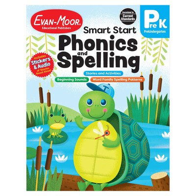 Evan-Moor Early Learning Spelling Activity Book Bundle, Grade PreK Workbook, 2 Books/Set (EMC6274)