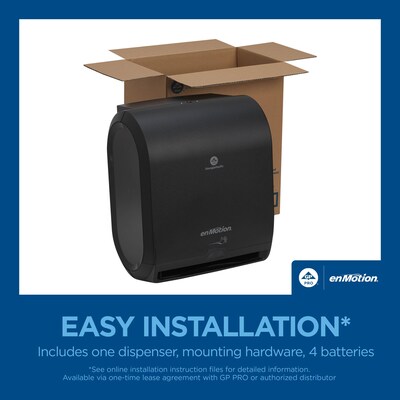 enmotion Automatic Hardwound Paper Towel Dispenser, Black (59462A)