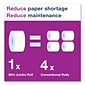 Tork Advanced Mini Jumbo Roll Bath Tissue, Septic Safe, 2-Ply, White, 3.48" x 751 ft, 12 Rolls/Carton (TRK12024402)