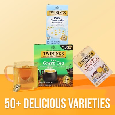 Twinings Pure Camomile Herbal Tea Bags, 25/Box (TNA85142)