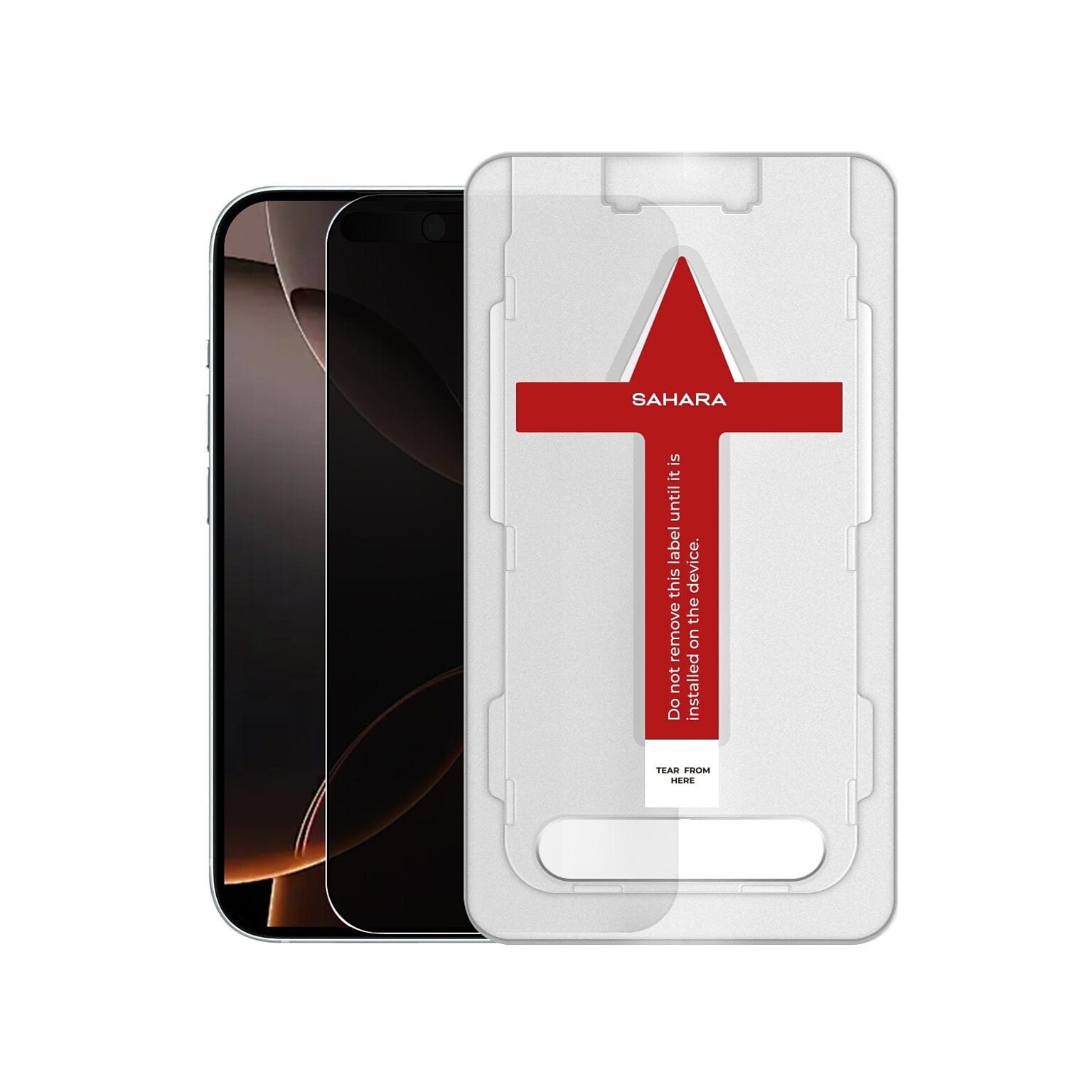 SaharaCase ZeroDamage Tempered Glass Privacy Screen Protector for Apple iPhone 16 Pro, (ZD00156)