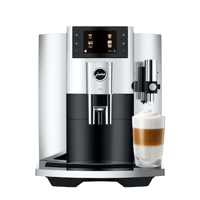 JURA E8 2-Cups Coffee & Espresso Machine Combination, Chrome (15646)