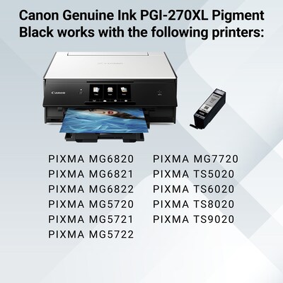 Canon 270 PGBK XL Black High Yield Ink Cartridge (0319C001)