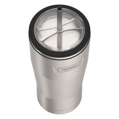 Thermos Icon Stainless Steel Vacuum Insulated Cold Tumbler with Straw, 24 oz., Matte (IS1112MS4)