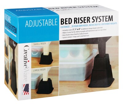 CreativeWare Adjustable Bed Riser System