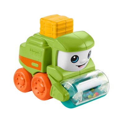 Fisher-Price Rollin Tractor Push-Along Toy, 4/Pack (HRP30)