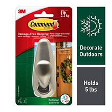 Command Outdoor Forever Classic Large Metal Hook (FC13-BN-AWES)