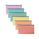 Better Office Security Bank Deposit Bags, 1-Compartment, Assorted Colors, 6/Pack (24008-6PK)