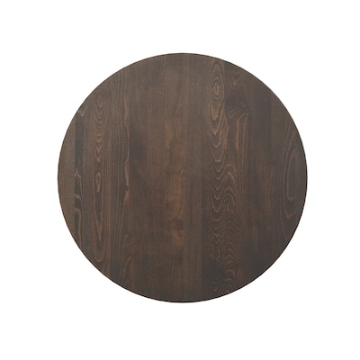 Flash Furniture Bennett 30" Round Wooden Commercial Indoor Table, Dark Brown Top/Black Base (GSFRD30DBTR18)