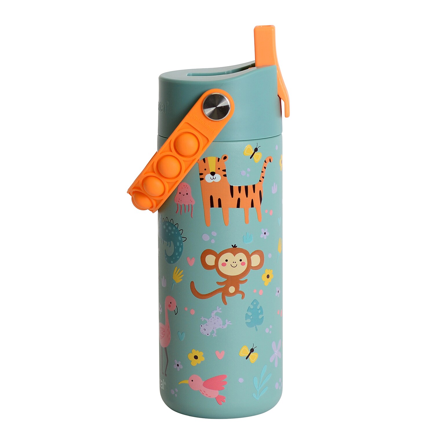 Elemental Core Pop Stainless Steel Double Wall Insulated Water Bottle, 18 oz., Safari (EBC18SF22P)