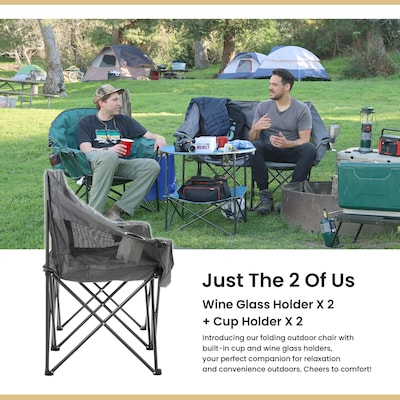 Arrowhead Outdoor Loveseat Outdoor Chair, Granite Gray (TSRTKKS0319U)