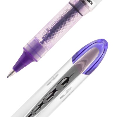 uniball Vision Elite Rollerball Pens, Bold Point, 0.8mm, Purple Ink (69025)