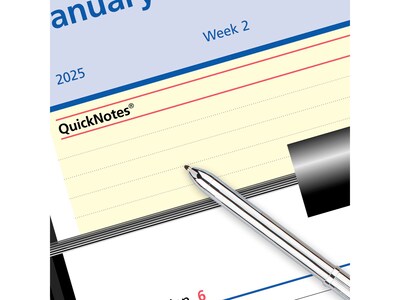 2025 AT-A-GLANCE QuickNotes Flip-A-Week 7" x 5.5" Weekly Desk Calendar Refill, Multicolor (SW706-50-25)
