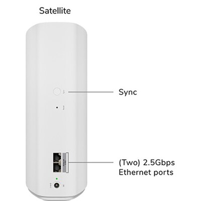 Netgear Orbi 770 BE 11000Mbps Tri-Band Mesh Wi-Fi 7 Router, White (RBE770-100NAS)