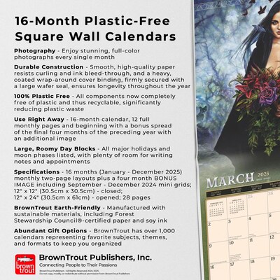 2025 BrownTrout Alchemy Witches OFFICIAL 12" x 24" Monthly Square Wall Calendar (9781975483098)