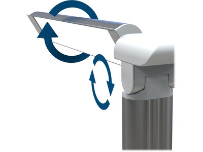 Viribright LED Desk Lamp, 17, White Silver (850071)
