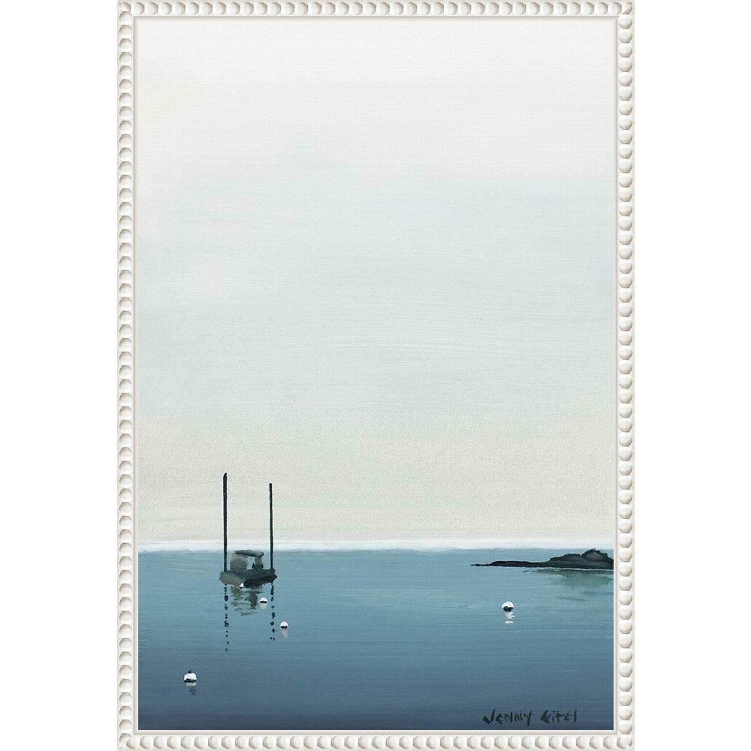 Amanti Art Calm Waters by Jen Eitel Framed Canvas Wall Art Print, 16 x 23 (A42678300028)