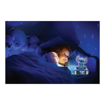 Lexibook Stitch Digital Alarm Clock with 3D Night Light (RL800D)