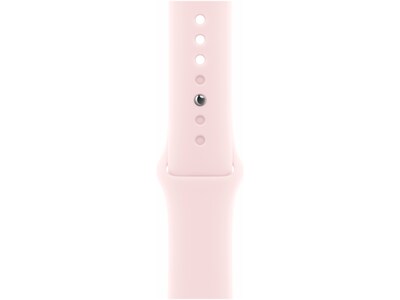 Apple Watch Series 9 (GPS) Smartwatch, 45mm, Pink Aluminum Case with Light Pink Sport Band, M/L  (MR9H3LW/A)