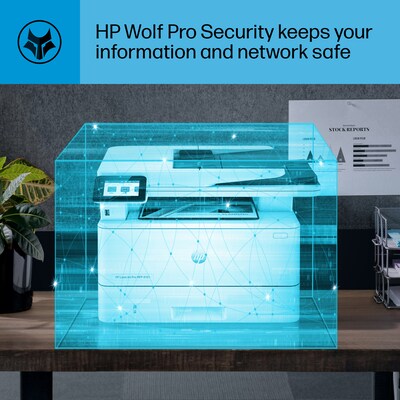 HP LaserJet Pro MFP 4101fdw Wireless Black & White Laser Printer, All-In-One, Print, Scan, Copy, Fax, Best for Office (2Z619F)