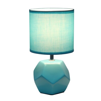 Creekwood Home Geometric 10.24 LED Table Lamp, Blue (CWT-1016-BL)