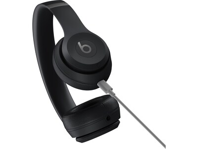 Beats Solo 4 Wireless On-Ear Headphones, Bluetooth, Matte Black (MUW23LL/A)