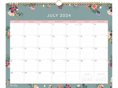 2024-2025 Blue Sky Greta 15 x 12 Academic Monthly Wall Calendar (146993-A25)