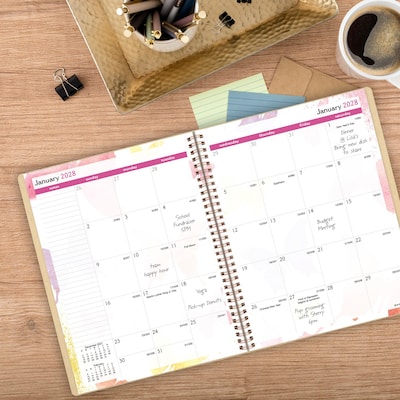 2027 AT-A-GLANCE Watercolors 8.5" x 11" Weekly & Monthly Planner, Paper Cover, Multicolor (791-905G-27)