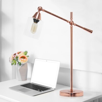Lalia Home Vertically Adjustable Desk Lamp, Rose Gold (LHD-2001-RG)