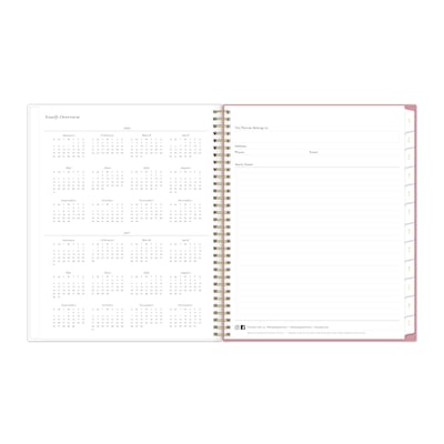 2026-2027 Blue Sky Kentia 8" x 11" Academic Year Weekly & Monthly Planner, Plastic Cover, Kentia (159106)