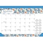 2024-2025 Plato Spring Awakening 14" x 10" Academic & Calendar Monthly Desk Pad Calendar (9781975480455)
