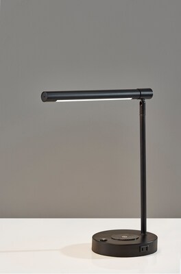 Adesso Dax LED Wireless Charging Desk Lamp, Black (2611-01)