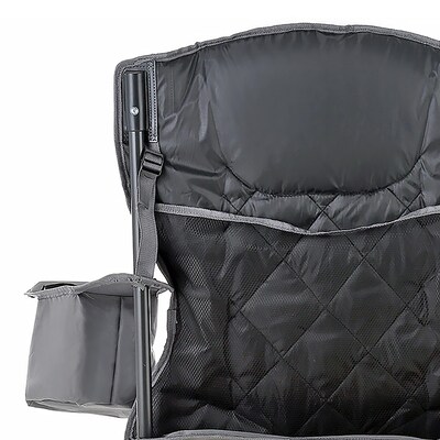 Arrowhead Outdoor Quad 6-Can Armrest Outdoor Chair, Granite Gray (TSRTKKS0316U)