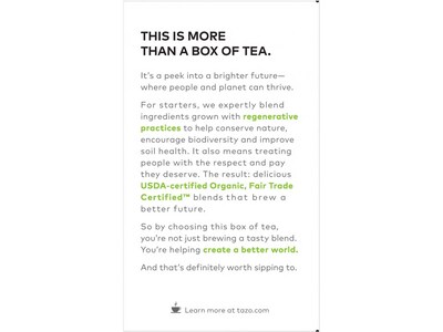 Tazo Green Ginger Green Tea Bag, 1.23 Oz., 16/Box (10794522003560)