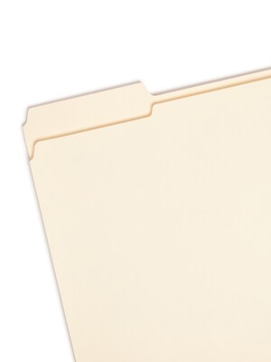 Smead File Folders, Reinforced 1/3-Cut Tab, Letter Size, Manila, 100/Box (10334)