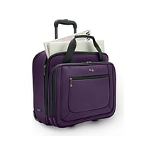 Solo New York Bryant 17.3 Polyester Rolling Laptop Bag, Purple Grape (PT138-33)