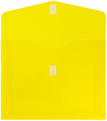 JAM Paper Premium Plastic Document File, 1 Pocket, Letter, Yellow, 3/Pack (218V2yex3)