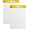 Post-it® Super Sticky Easel Pad, 25 x 30, White, 30 Sheets/Pad, 2 Pads/Pack (559)
