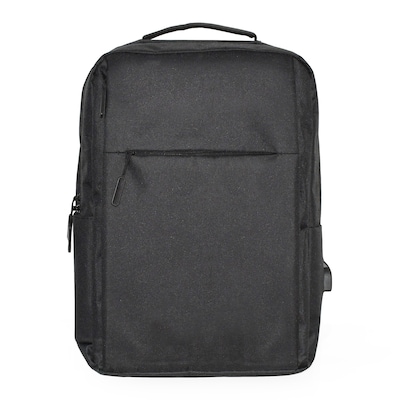 Club Rochelier Laptop Backpack, Large, Black (CRBP0322-BLK)