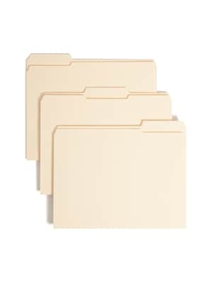 Smead Heavy Duty Fastener File Folders, 2 Fasteners, 1/3-Cut Tab, 1-1/2 Expansion, Letter Size, Man