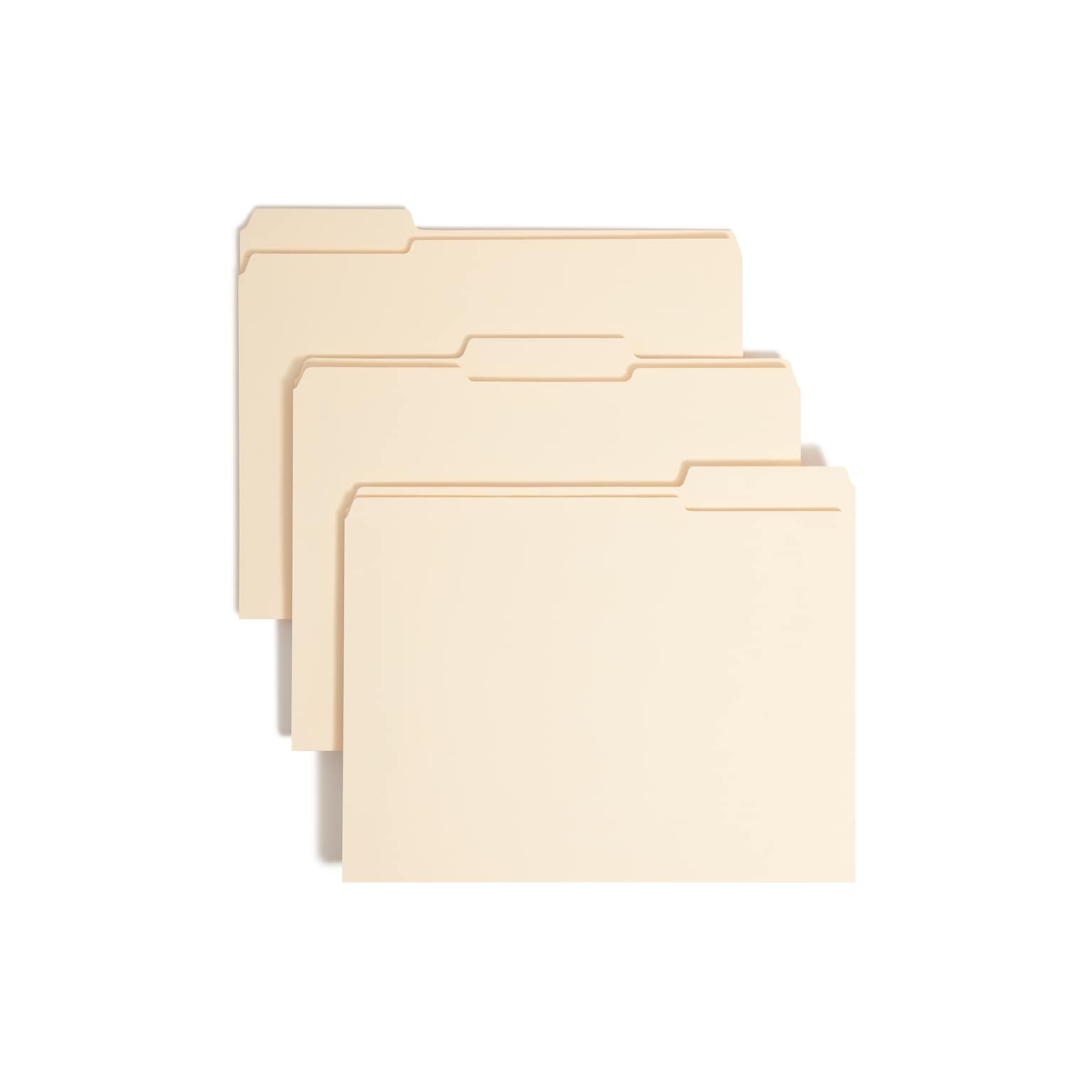 Smead Heavy Duty Fastener File Folders, 2 Fasteners, 1/3-Cut Tab, 1-1/2 Expansion, Letter Size, Manila, 50/Box (14595)