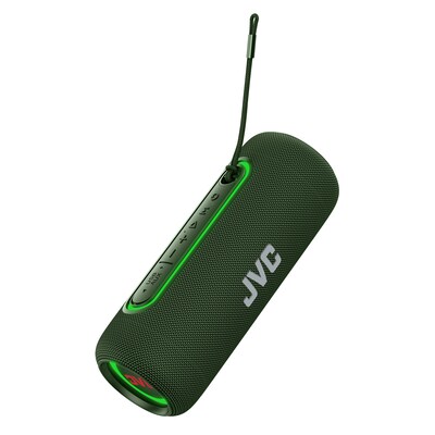 JVC True Wireless Portable Bluetooth Speaker, Water Resistant, Green (SP-PA5BT)
