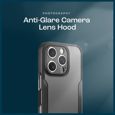 SaharaCase MagSafe Phone Case for iPhone 16 Pro with Screen Protector, Shock Absorbing, Scorpion Black (CP00681)